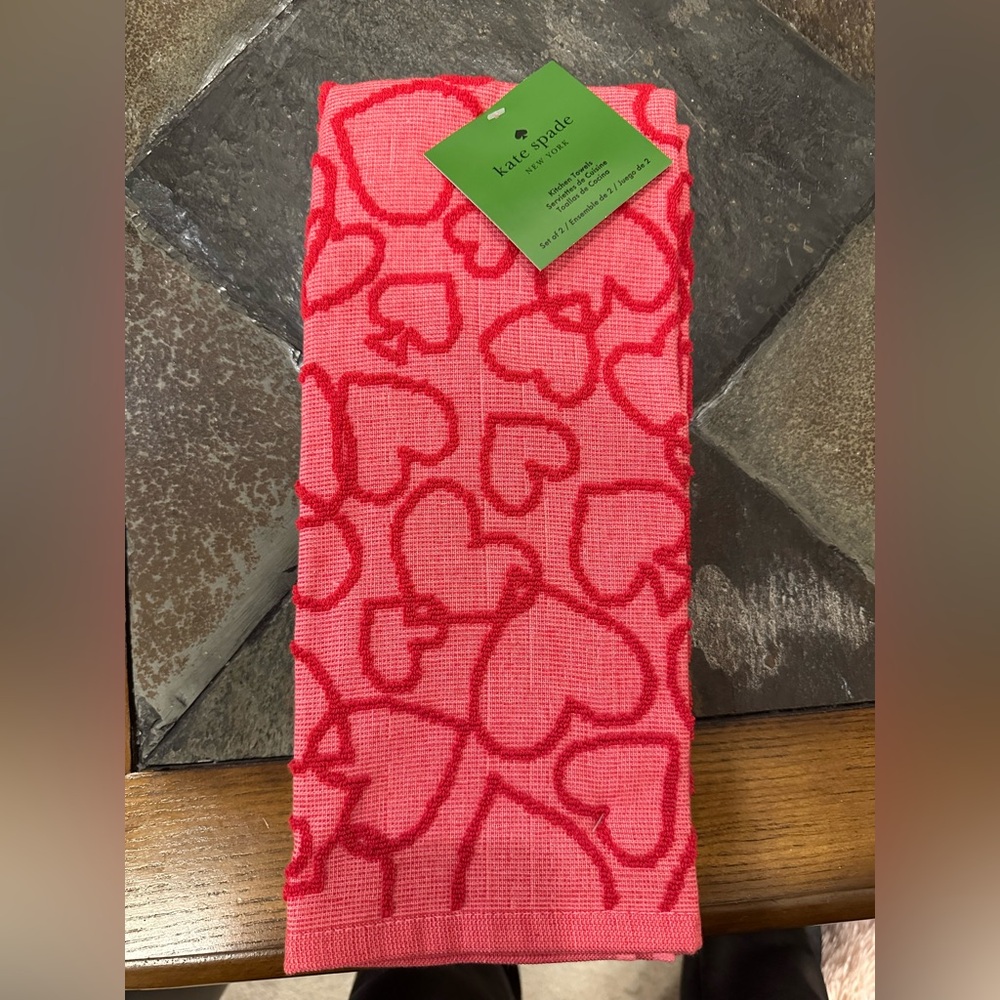 Kate Spade heart towels